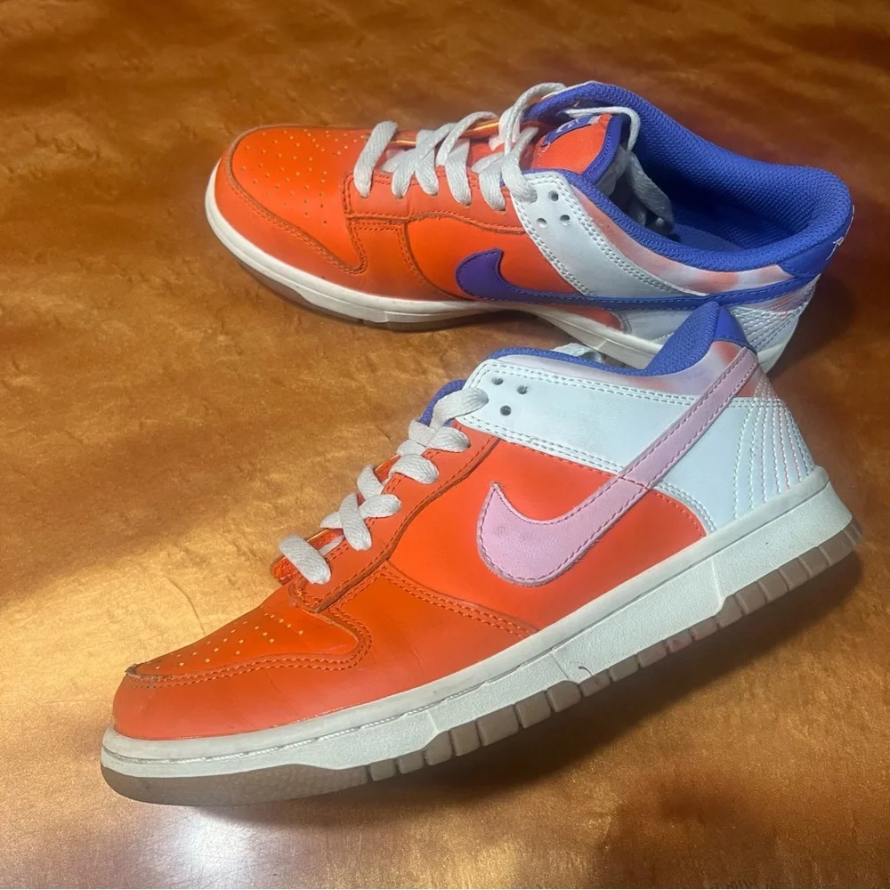 Nike Dunk Low SE Everything You Need Orange White Blue Pink Sneakers 6Y